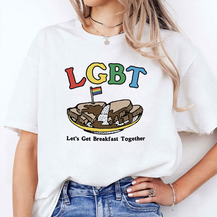 LGBT Let’s Get Breakfast Together T Shirt