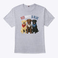 Labrador Retriever Red White And Blue T Shirt
