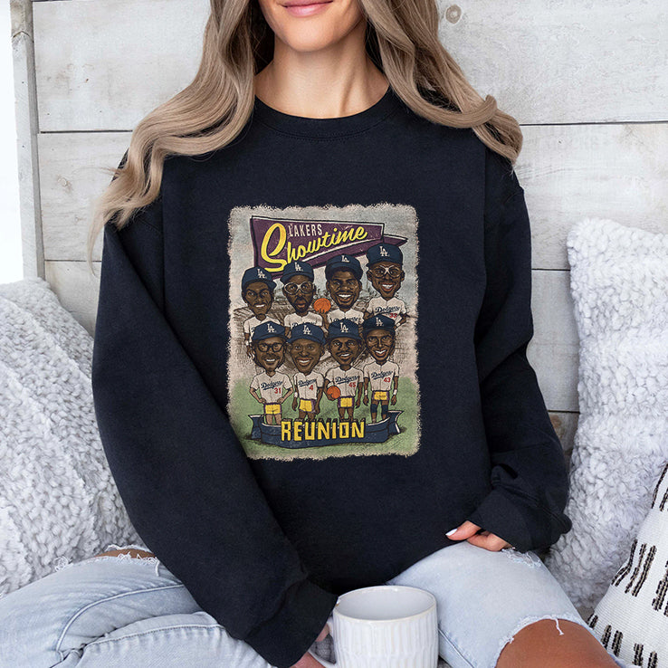 Lakers Showtime Los Angeles Dodgers Reunion T Shirt