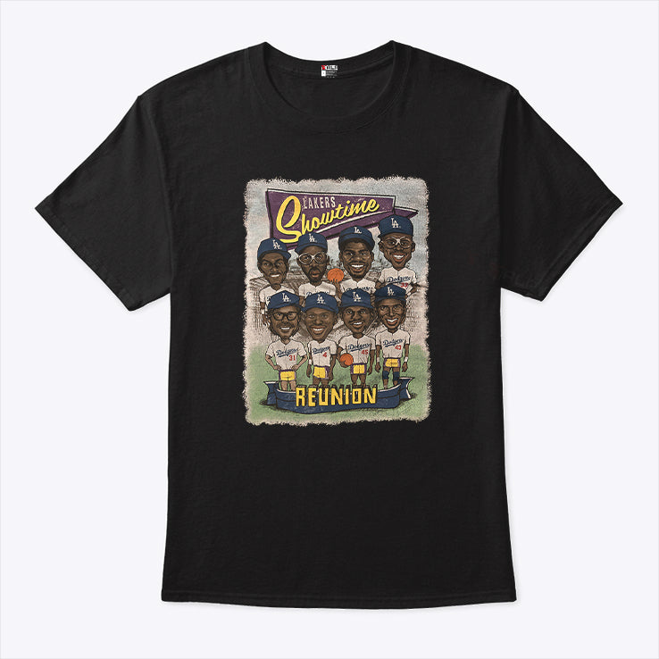 Lakers Showtime Los Angeles Dodgers Reunion T Shirt