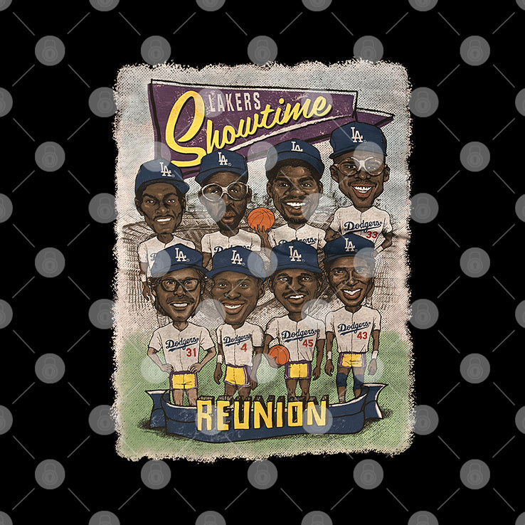 Lakers Showtime Los Angeles Dodgers Reunion T Shirt