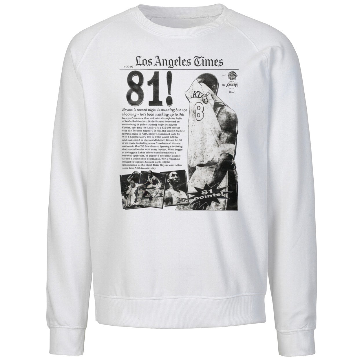 Lamar Jackson Wear Los Angeles Times 81 Points Kobe Shirt