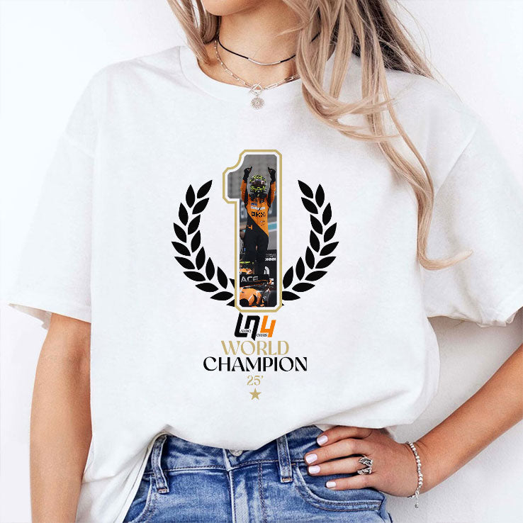 Lando Norris F1 2025 World Champion Shirt