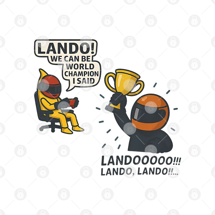 Lando Norris World Champion Meme T Shirt