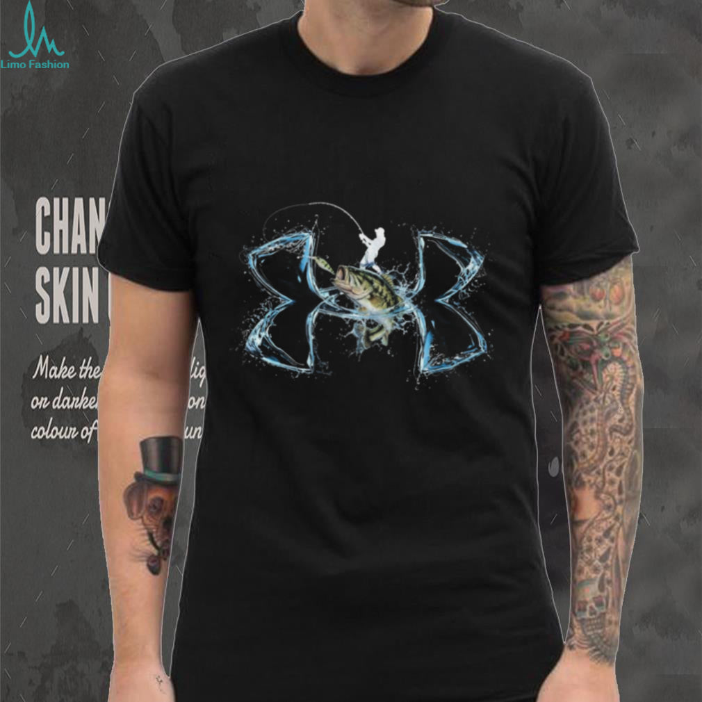 Largemouth Bass Fishing Water Splash Performance Graphic T Shirt