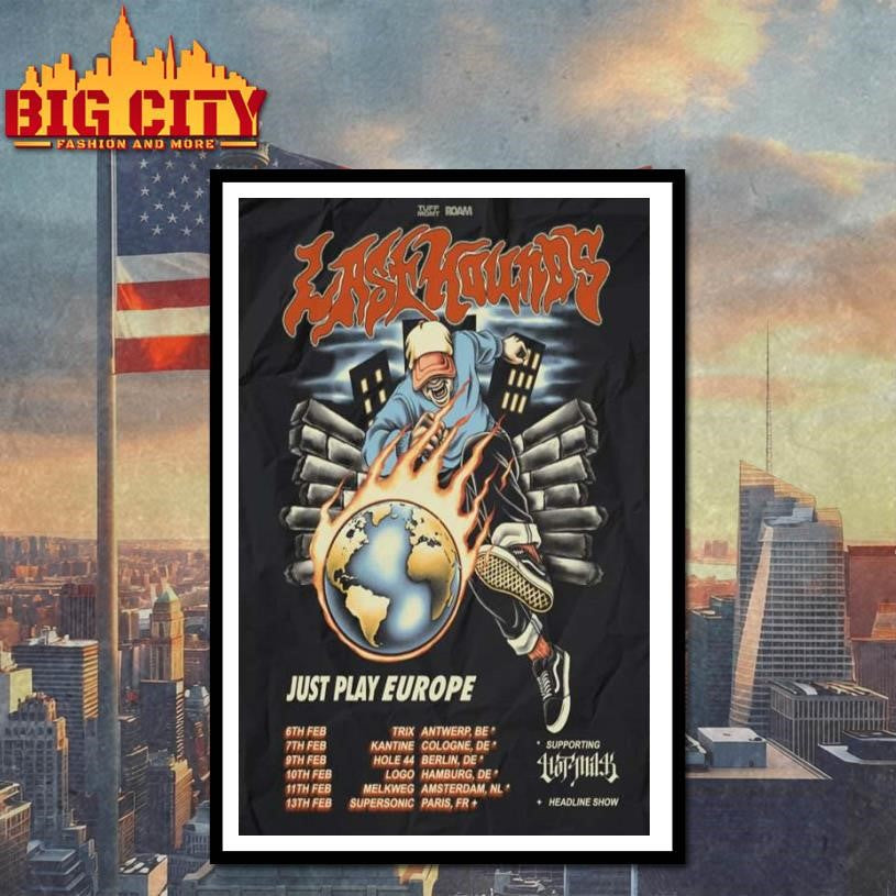 Last Hounds Europe Tour 2026 Poster Shirt