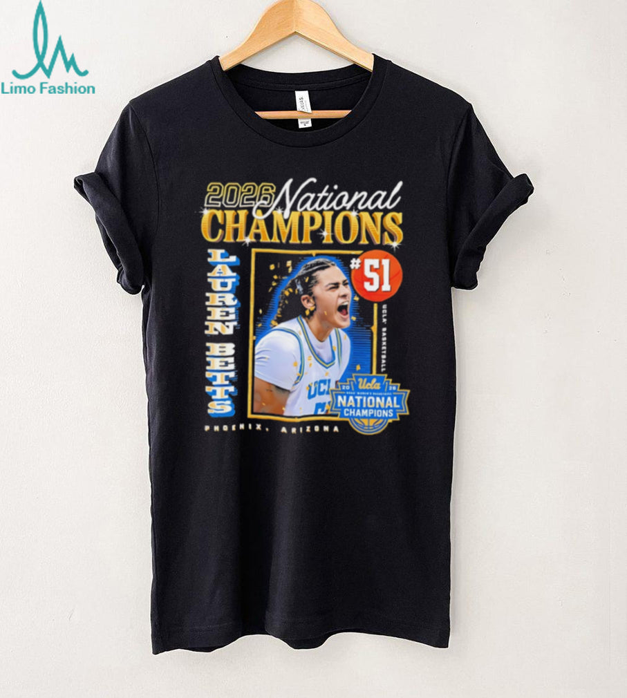 Lauren Betts UCLA Bruins 2026 National Champions Phoenix T Shirt