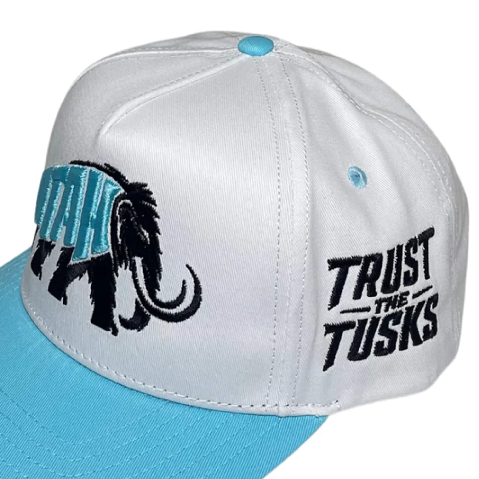 Lawson Crouse with UTAH Trust The Tusks Hat