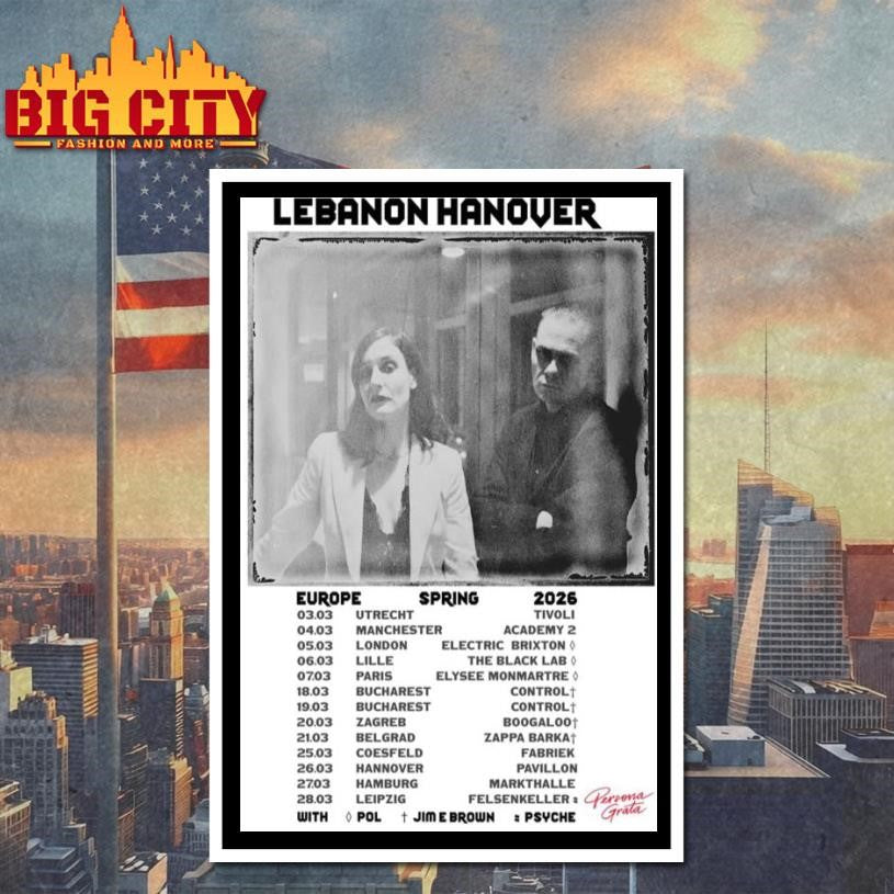 Lebanon Hanover Europe Spring 2026 Poster Shirt
