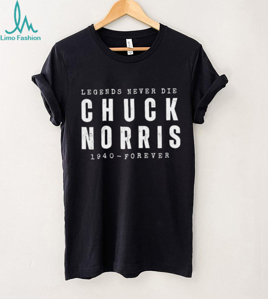 Legends Never Die Chuck Norris 1940 Forever Tribute T Shirt