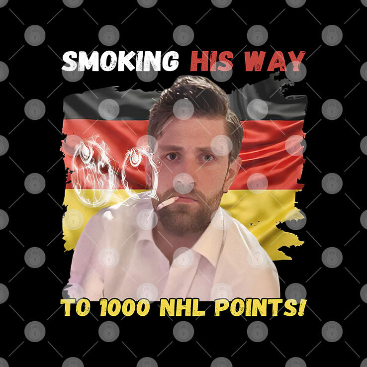 Leon Draisaitl Smoking His Way To NHL 1000 Points Shirt