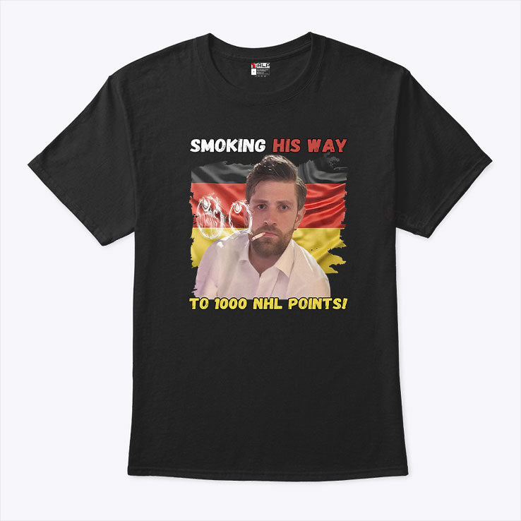 Leon Draisaitl Smoking His Way To NHL 1000 Points Shirt