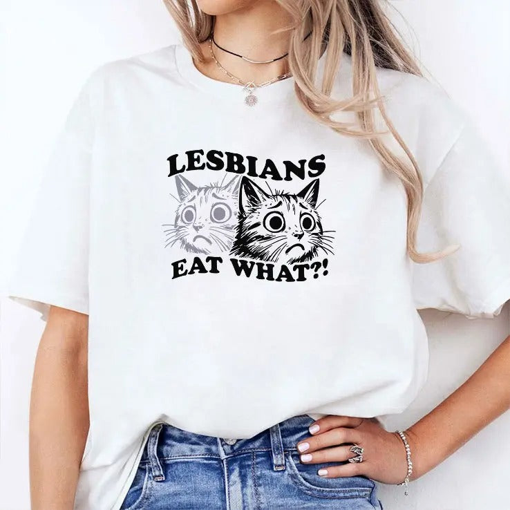 Cat Lesbians Eat What T Shirt