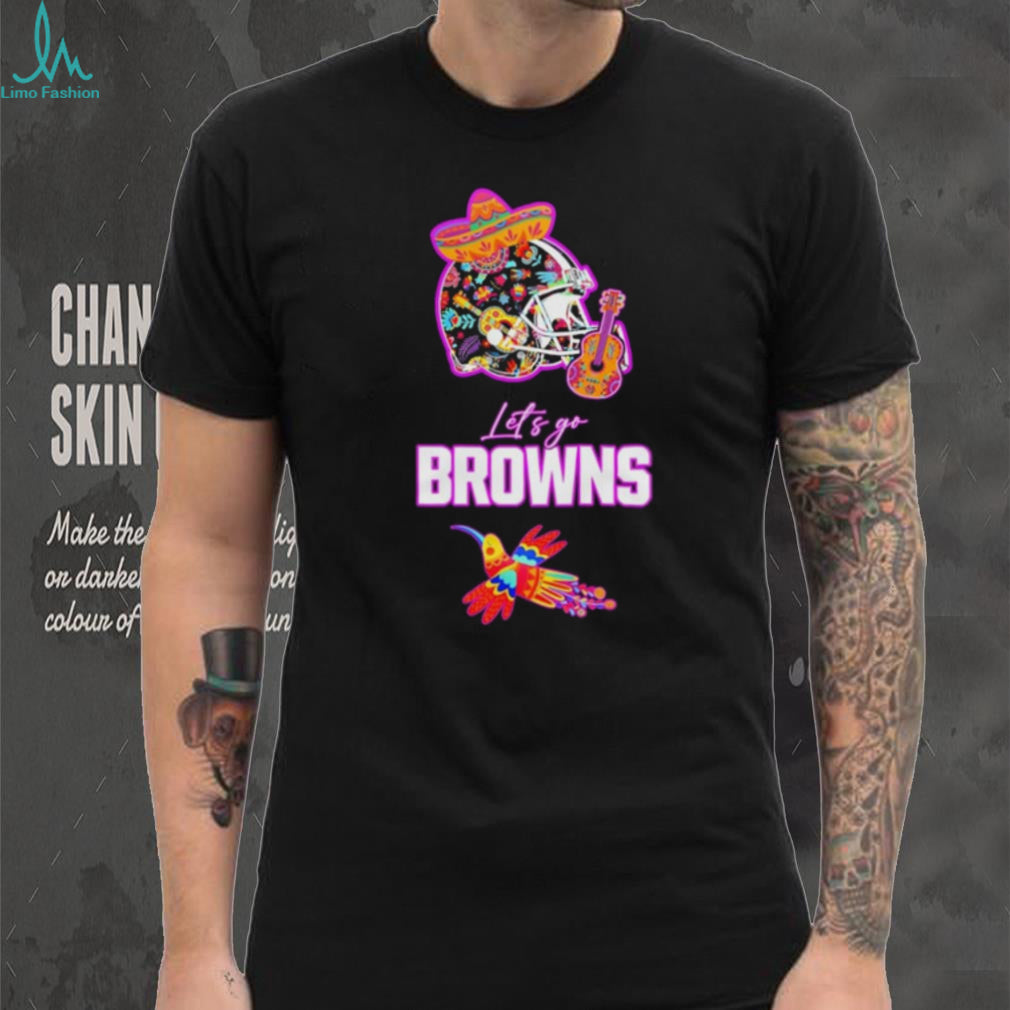 Let’s Go Browns Hispanic Heritage Fiesta Hummingbird Mexican Folk shirt