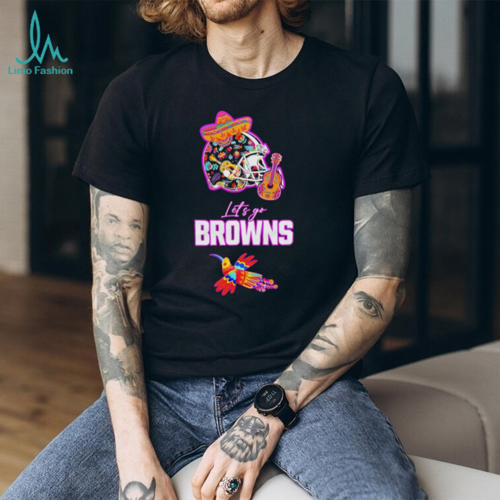 Let’s Go Browns Hispanic Heritage Fiesta Hummingbird Mexican Folk shirt