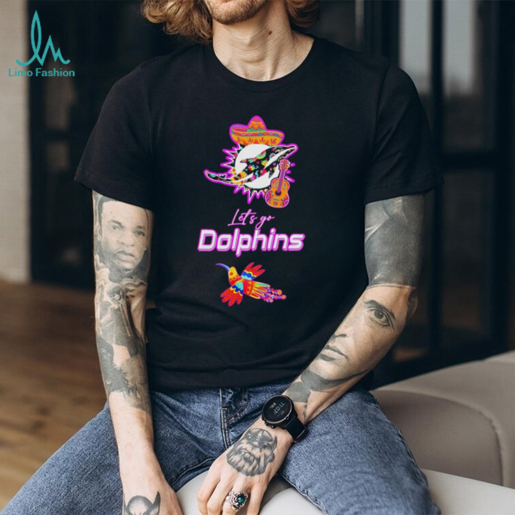 Let’s Go Dolphins Hispanic Heritage Fiesta Mexican Folk shirt