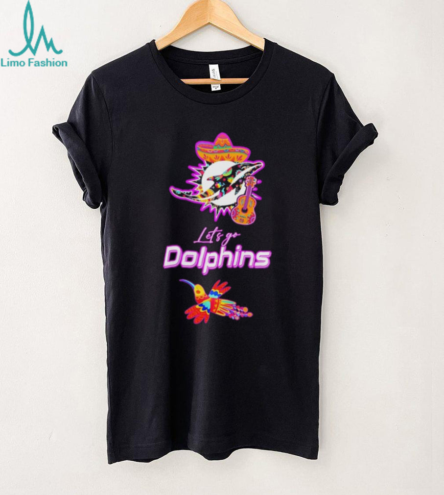 Let’s Go Dolphins Hispanic Heritage Fiesta Mexican Folk shirt