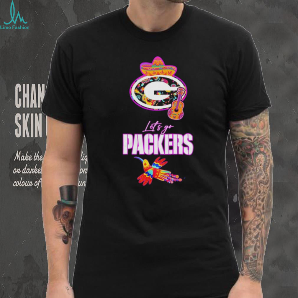 Let’s Go Green Bay Packers Hispanic Heritage Fiesta Mexican Folk shirt