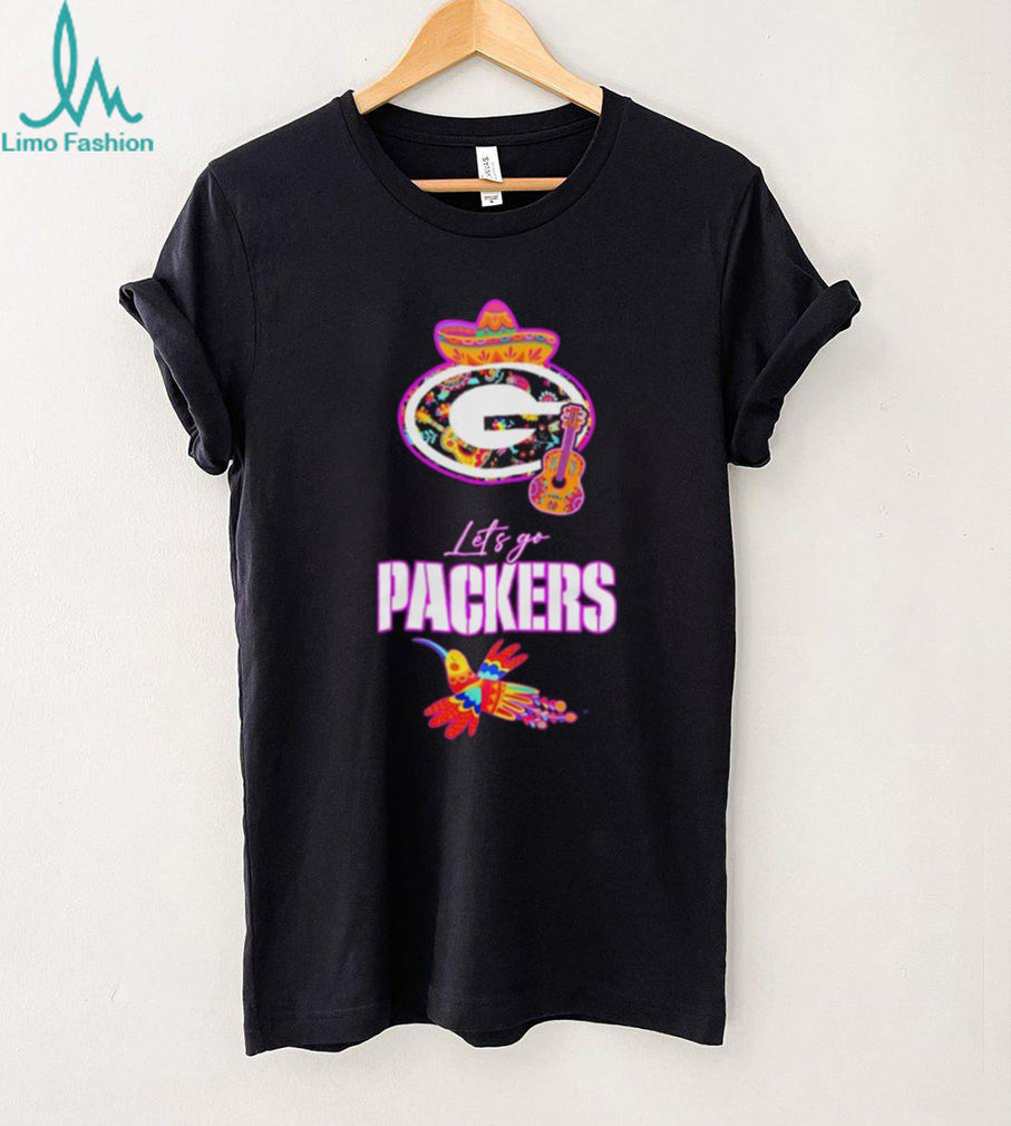 Let’s Go Green Bay Packers Hispanic Heritage Fiesta Mexican Folk shirt