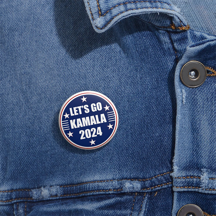 Let’s Go Kamala Harris 2024 Custom Pin Button