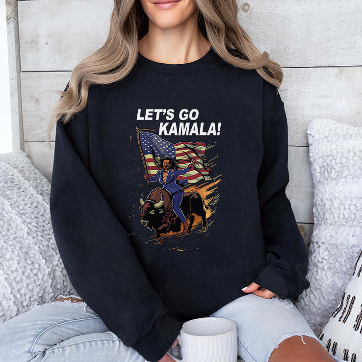 Let’s Go Kamala Harris Bull Riding Shirt