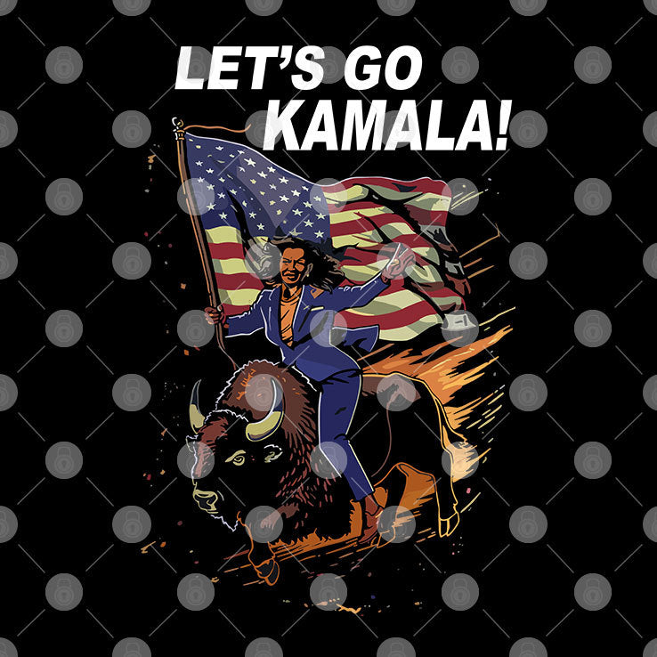 Let’s Go Kamala Harris Bull Riding Shirt