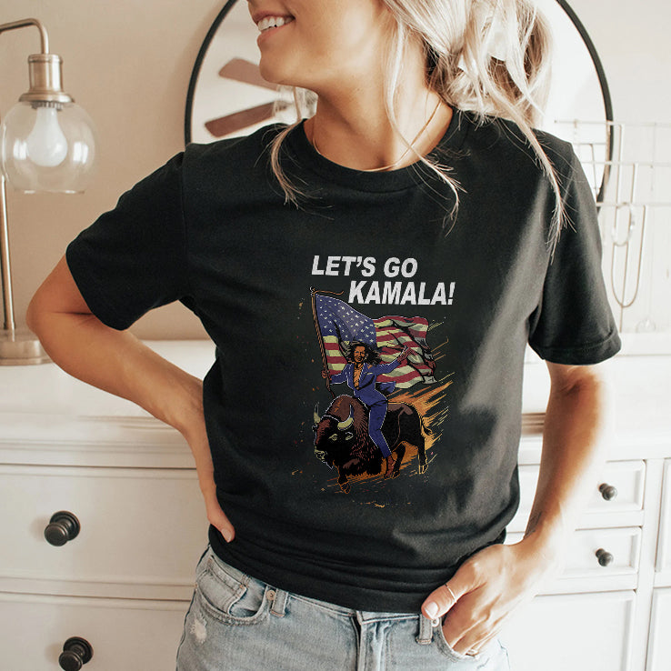 Let’s Go Kamala Harris Bull Riding Shirt