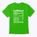 Lettuce Costume Nutrition Facts T Shirt