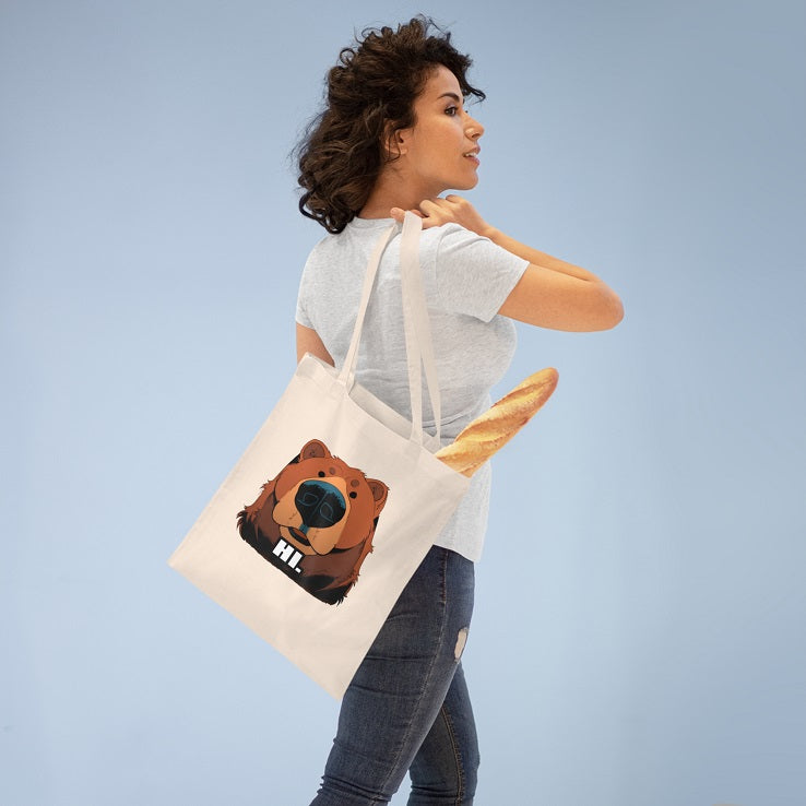 Hi Bye Bear Tote Bag