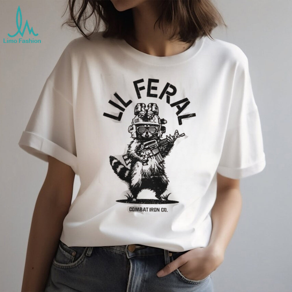 Lil Feral Tactical Raccoon Night Vision Combat Iron Co. Shirt