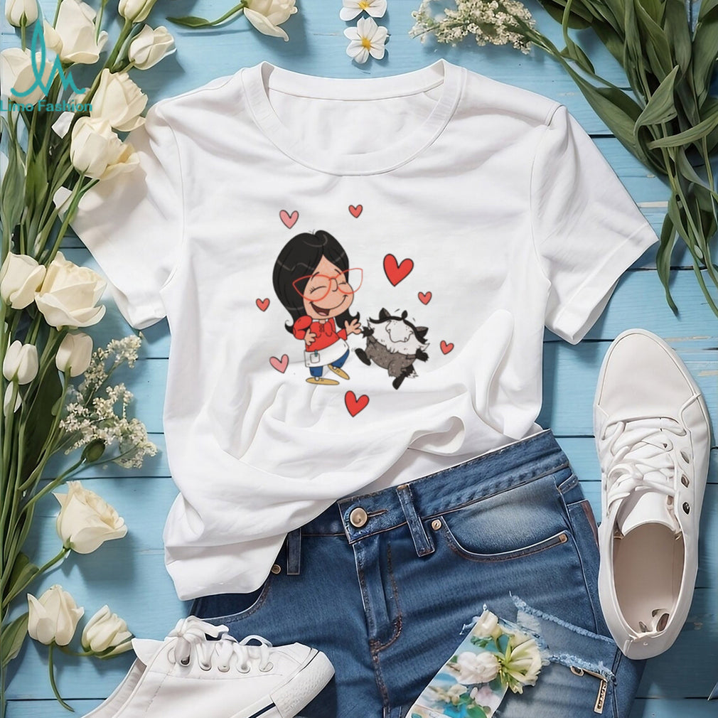 Linda Belcher vs Jimothy the Racoon shirt