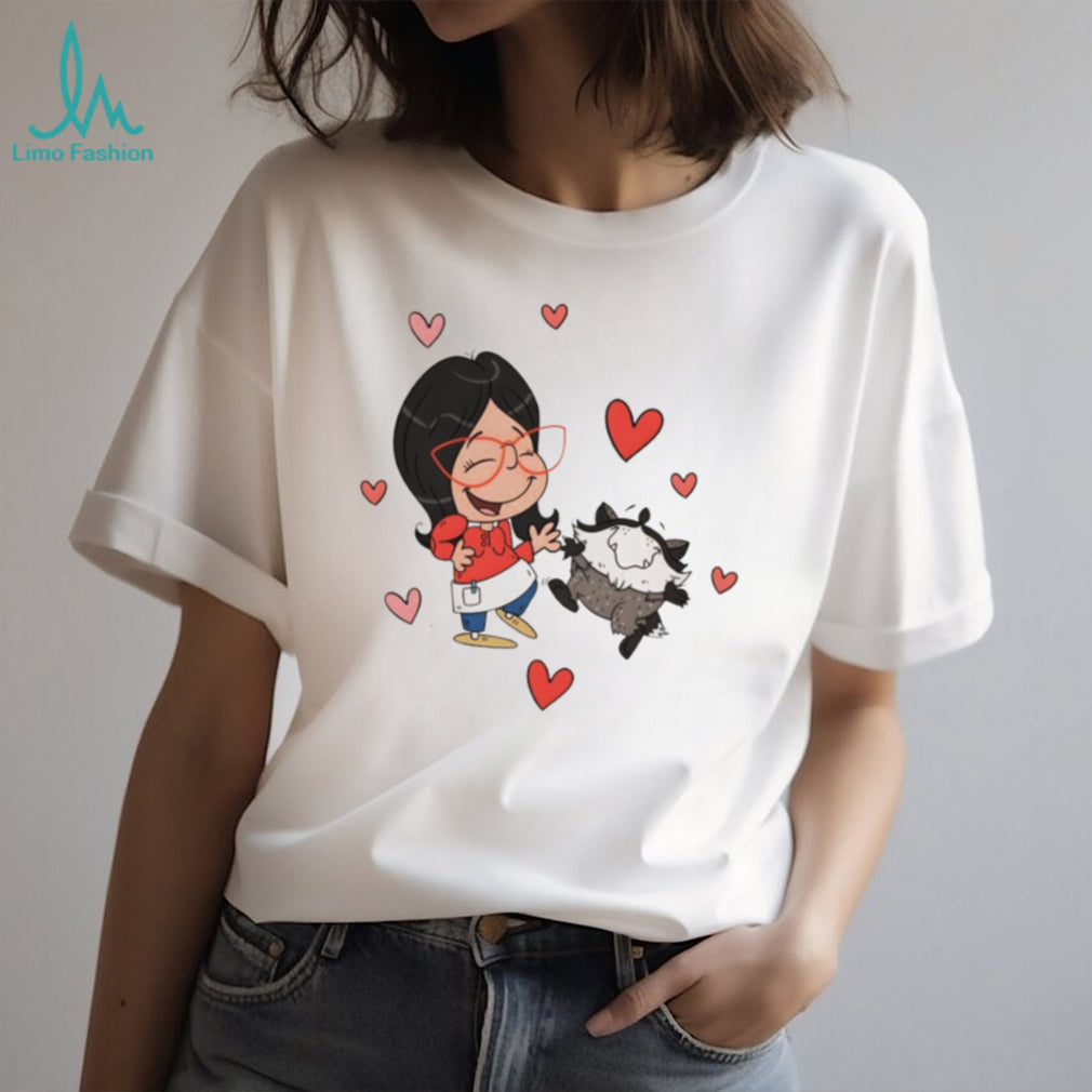 Linda Belcher vs Jimothy the Racoon shirt