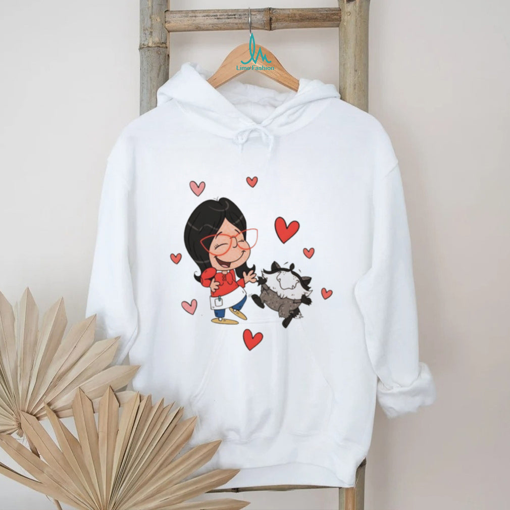 Linda Belcher vs Jimothy the Racoon shirt
