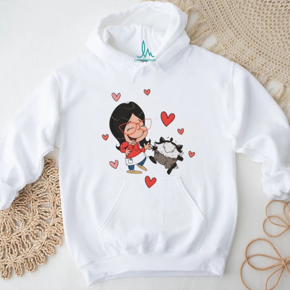 Linda Belcher vs Jimothy the Racoon shirt