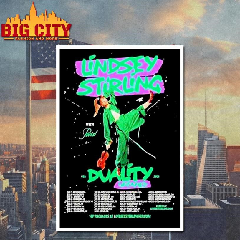Lindsey Stirling Duality Untamed Usa Summer Tour 2026 Dates Shirt