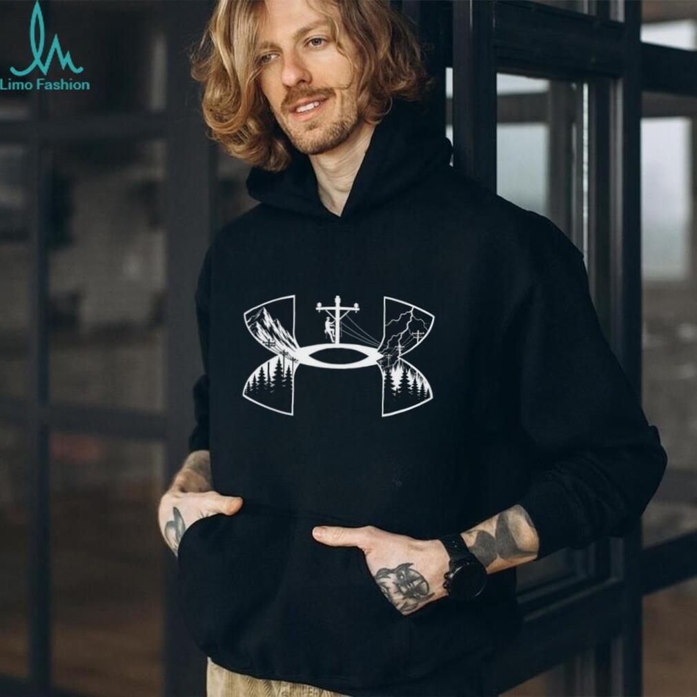 Lineman Electrician Storm Chaser Mountain Forest Outdoor Adventure Shirt
