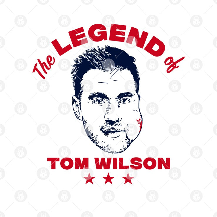 Logan Thompson Wearing The Legend Of Tom Wilson T Shirt