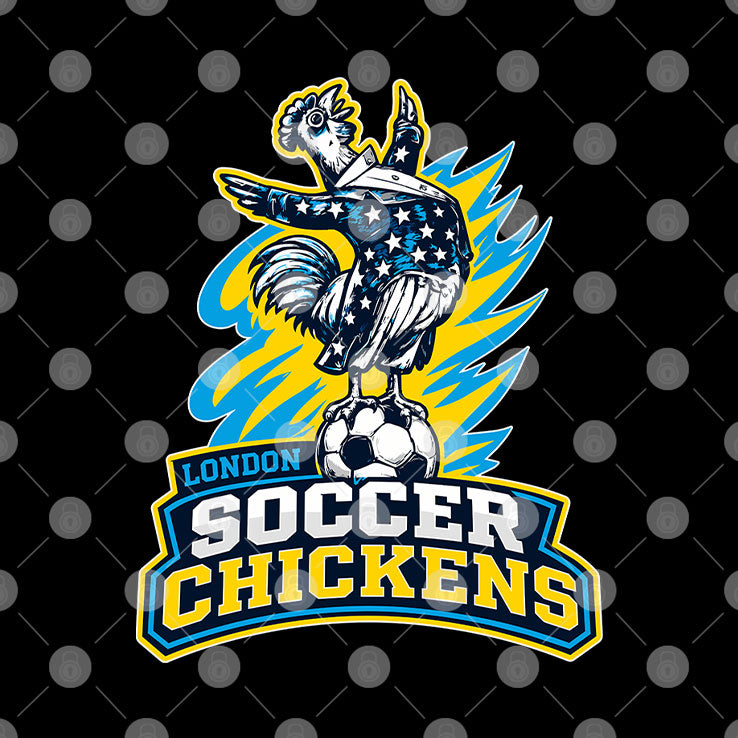 London Soccer Chickens T Shirt