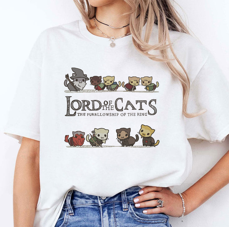 Lord Of The Cats The Furrlowship Of The Ring T Shirt