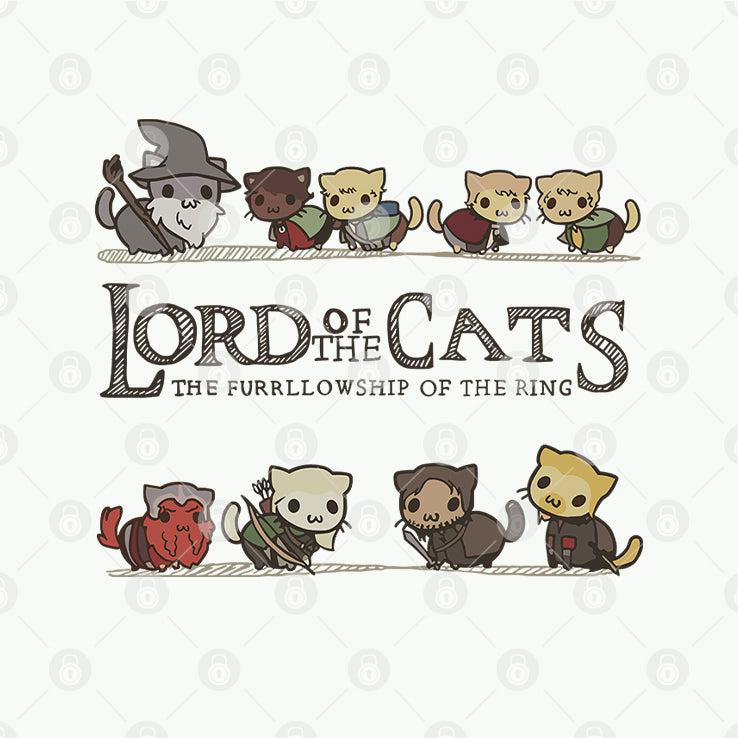 Lord Of The Cats The Furrlowship Of The Ring T Shirt