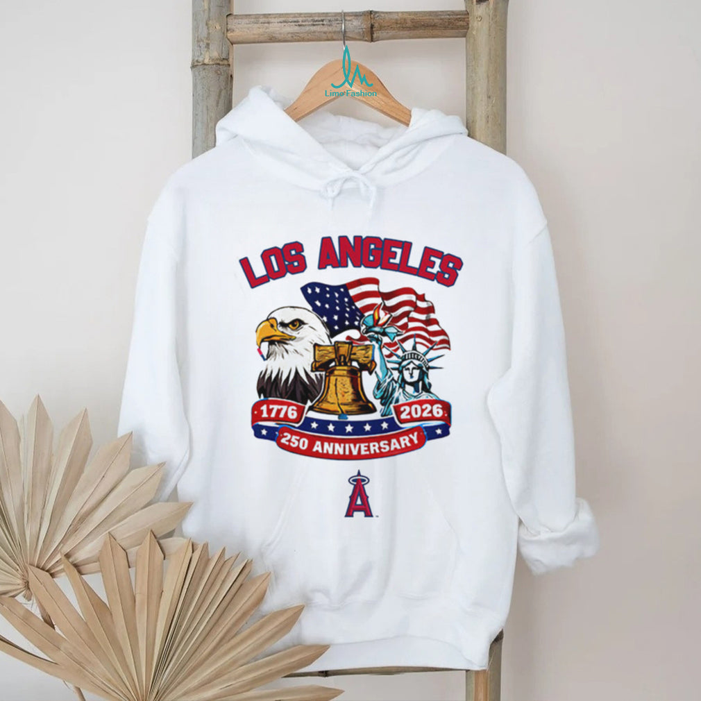Los Angeles Angels 250th Anniversary 1776 2026 Patriotic Baseball Jersey T Shirt