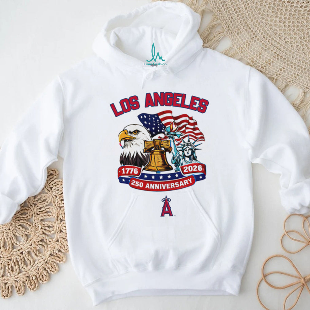 Los Angeles Angels 250th Anniversary 1776 2026 Patriotic Baseball Jersey T Shirt