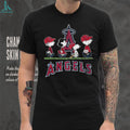 Los Angeles Angels Peanuts Characters Baseball Shirt