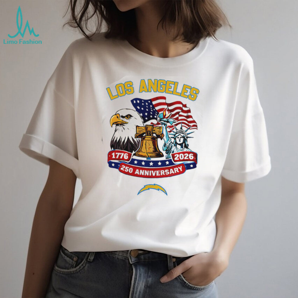 Los Angeles Chargers 250th Anniversary 1776 2026 USA Eagle Custom Jersey T Shirt