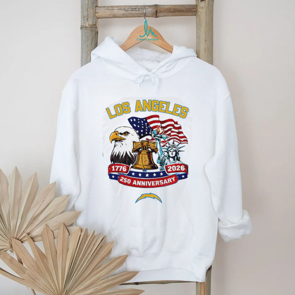 Los Angeles Chargers 250th Anniversary 1776 2026 USA Eagle Custom Jersey T Shirt