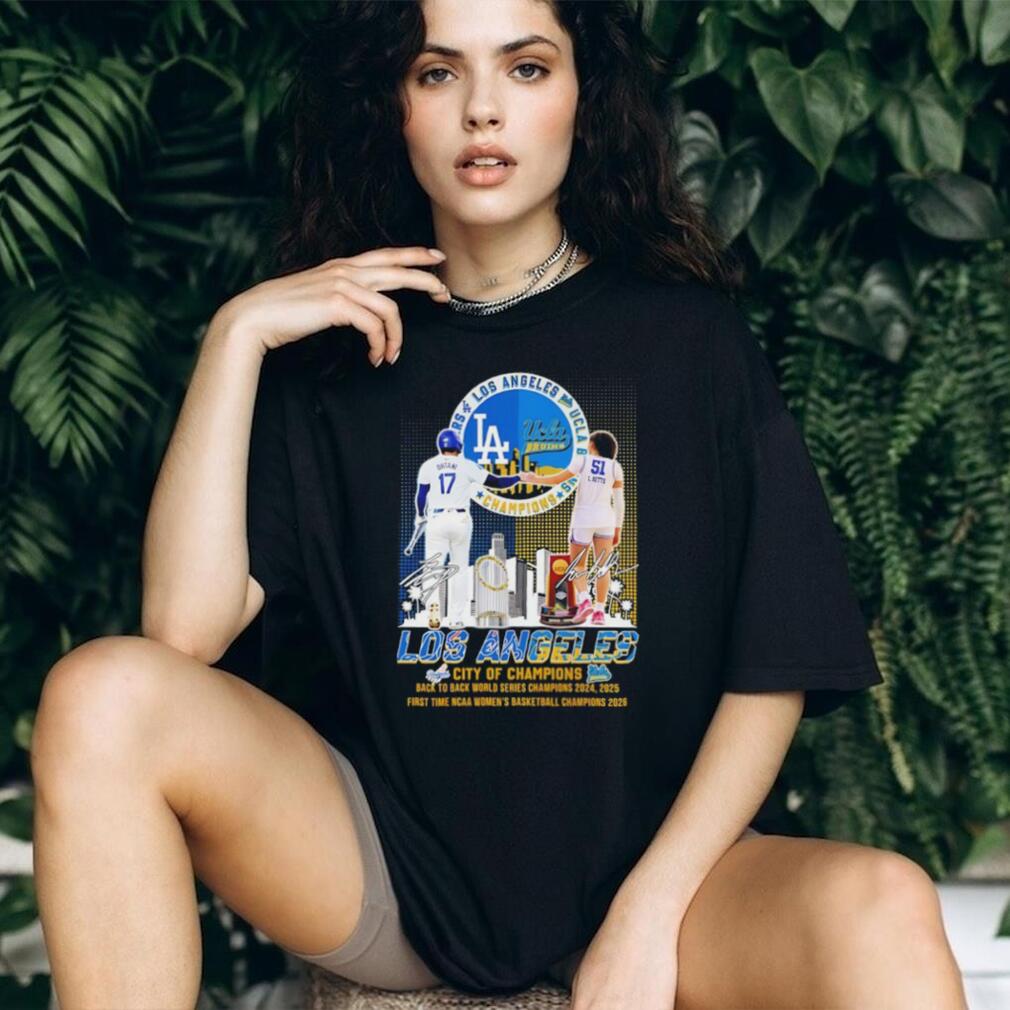Los Angeles City of Champions Dodgers & UCLA Bruins 2026 T Shirt