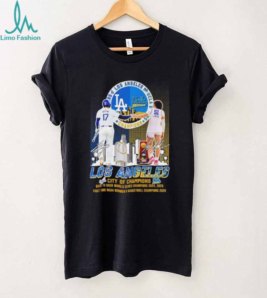 Los Angeles City of Champions Dodgers & UCLA Bruins 2026 T Shirt