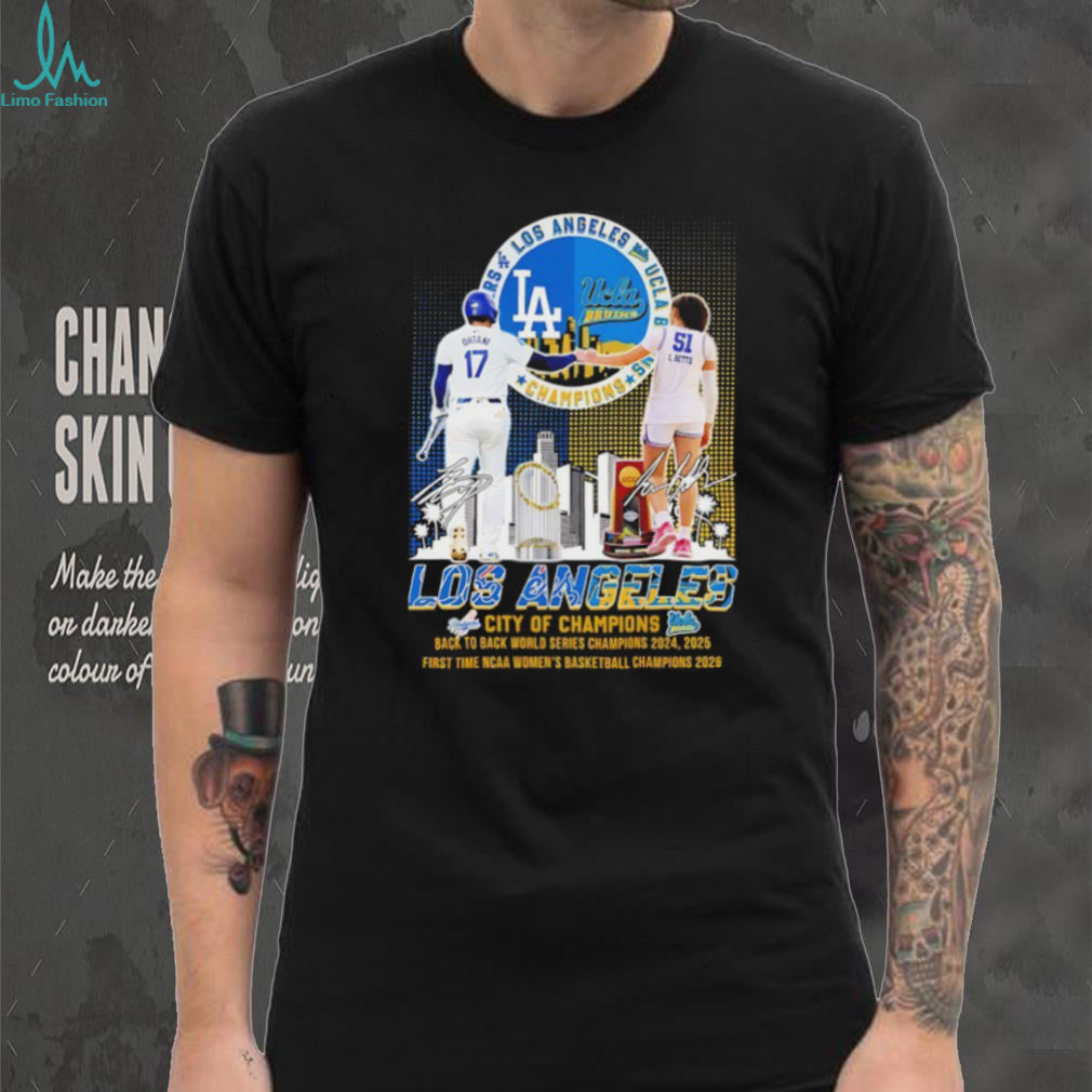 Los Angeles City of Champions Dodgers & UCLA Bruins 2026 T Shirt