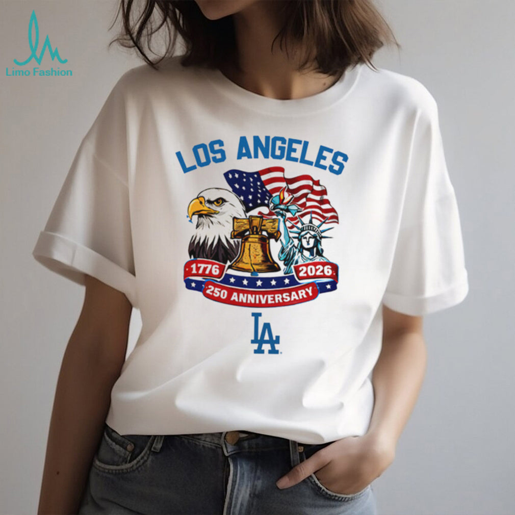 Los Angeles Dodgers 250th Anniversary 1776 2026 Patriotic Baseball Jersey T Shirt