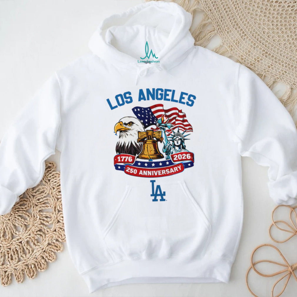 Los Angeles Dodgers 250th Anniversary 1776 2026 Patriotic Baseball Jersey T Shirt